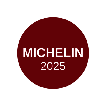 Logo Michelin Selected 2025 Logo Michelin Selected 2025: roter Kreis mit Aufschrift "Michelin 2025".